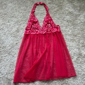 Victoria’s Secret Red Halter Babydoll